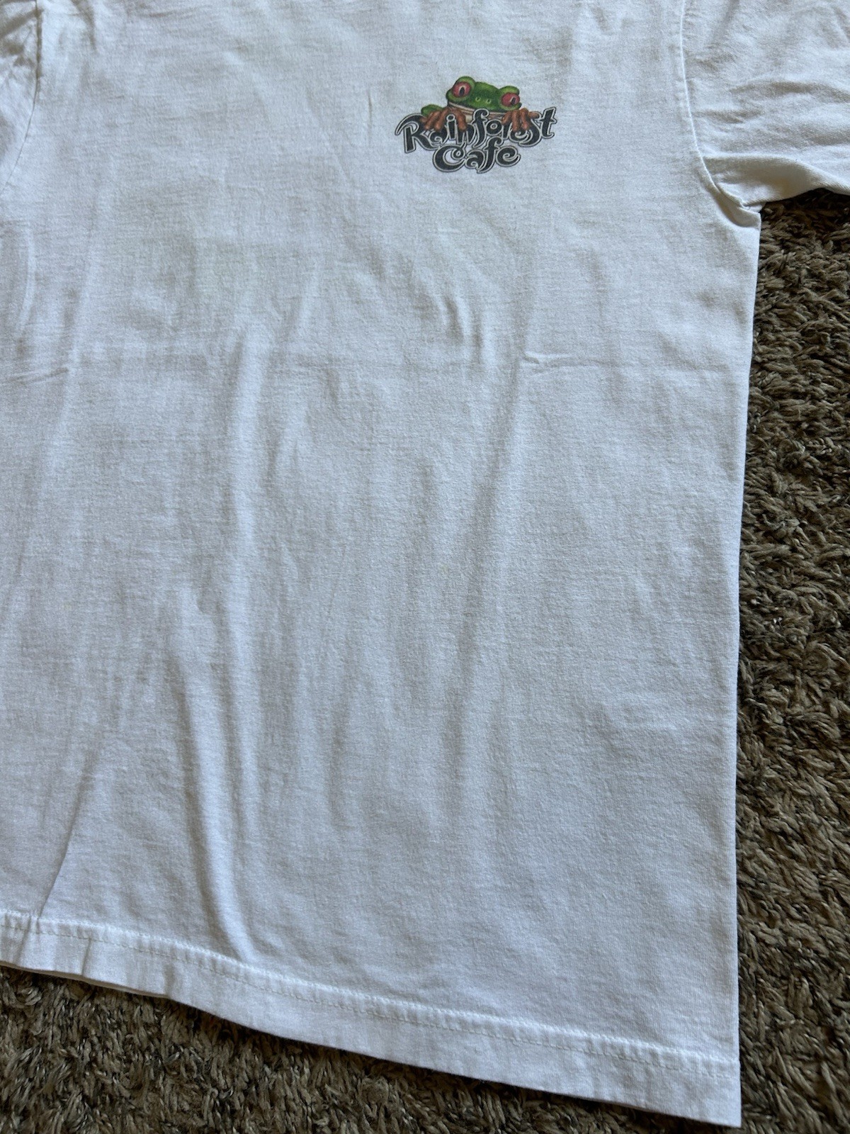 Vintage Rainforest Cafe California Frog Graphic Souvenir Shirt Medium White gallery
