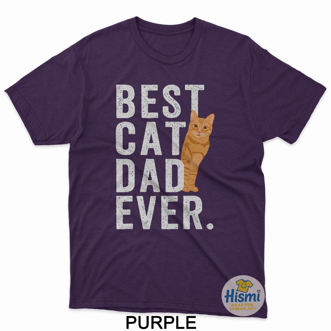 Best Cat Dad Orange Tabby Cat Dad Orange Tabby Cat Owner T-Shirt gallery