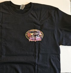 Hollywood Knights Classic 57 Chev Black 100% Cotton T-shirt