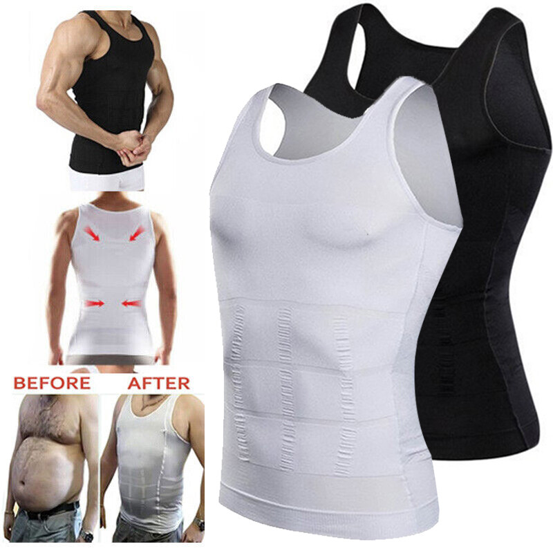 CGTFY Gynecomastia Compression Tank Top Men Classic Athletic Body Shaper Vest US gallery