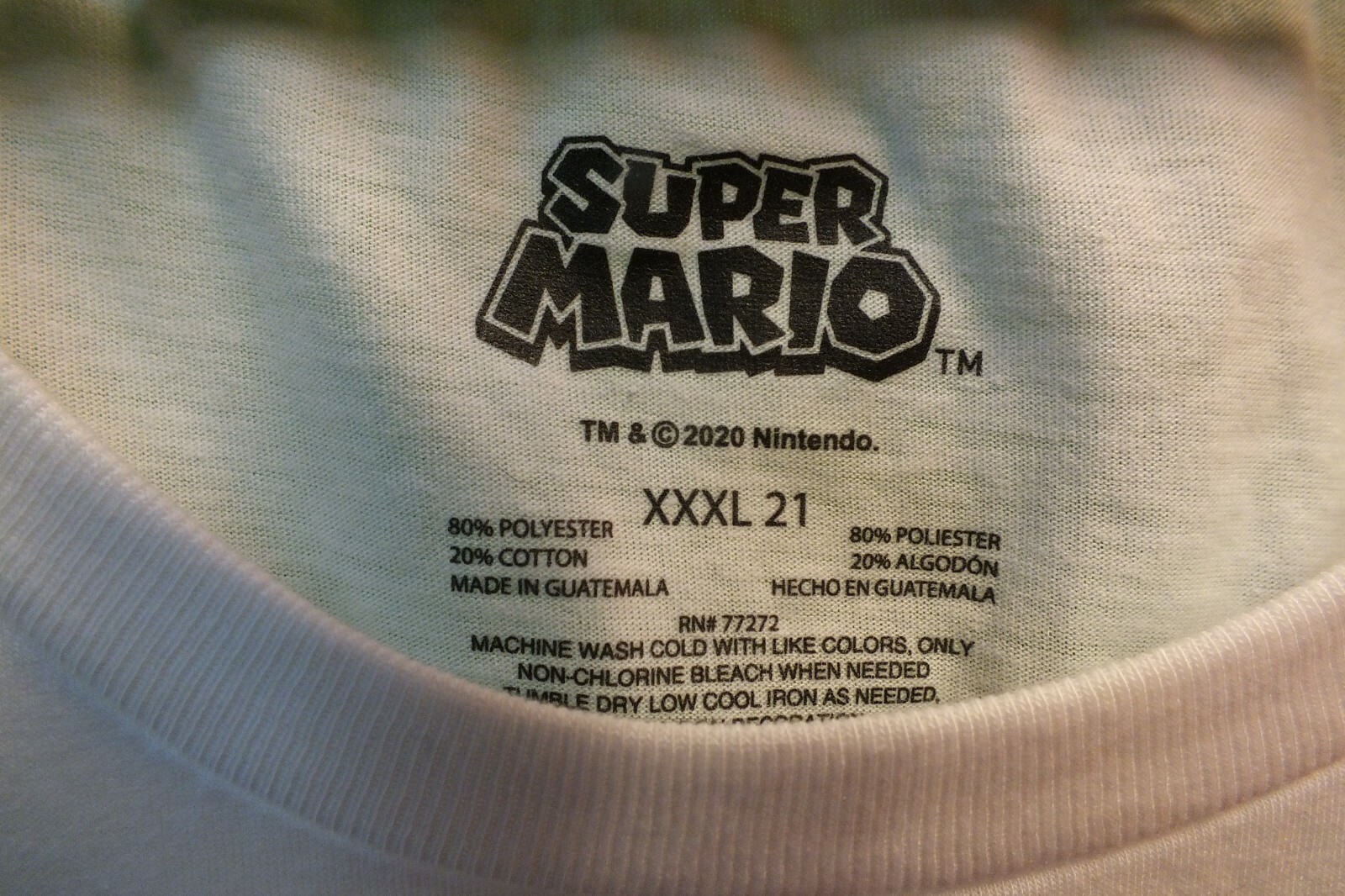 Licensed SUPER MARIO 2020 Ladies XXXL Princess T-Shirt Poly/Cotton 80/20 blend gallery