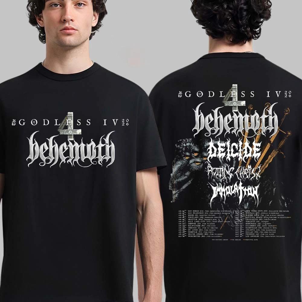 Behemoth The Godless IV 2026 Tour North America T-Shirt
