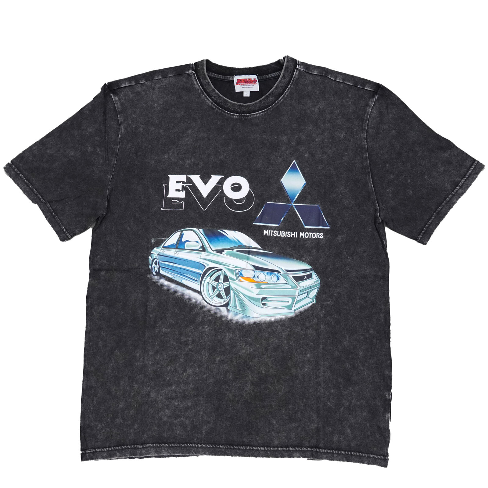 Vintage Acid Wash 250GSM Mad Engine Mits Evo Heavy Cotton Pre Shrunk T Shirt US gallery