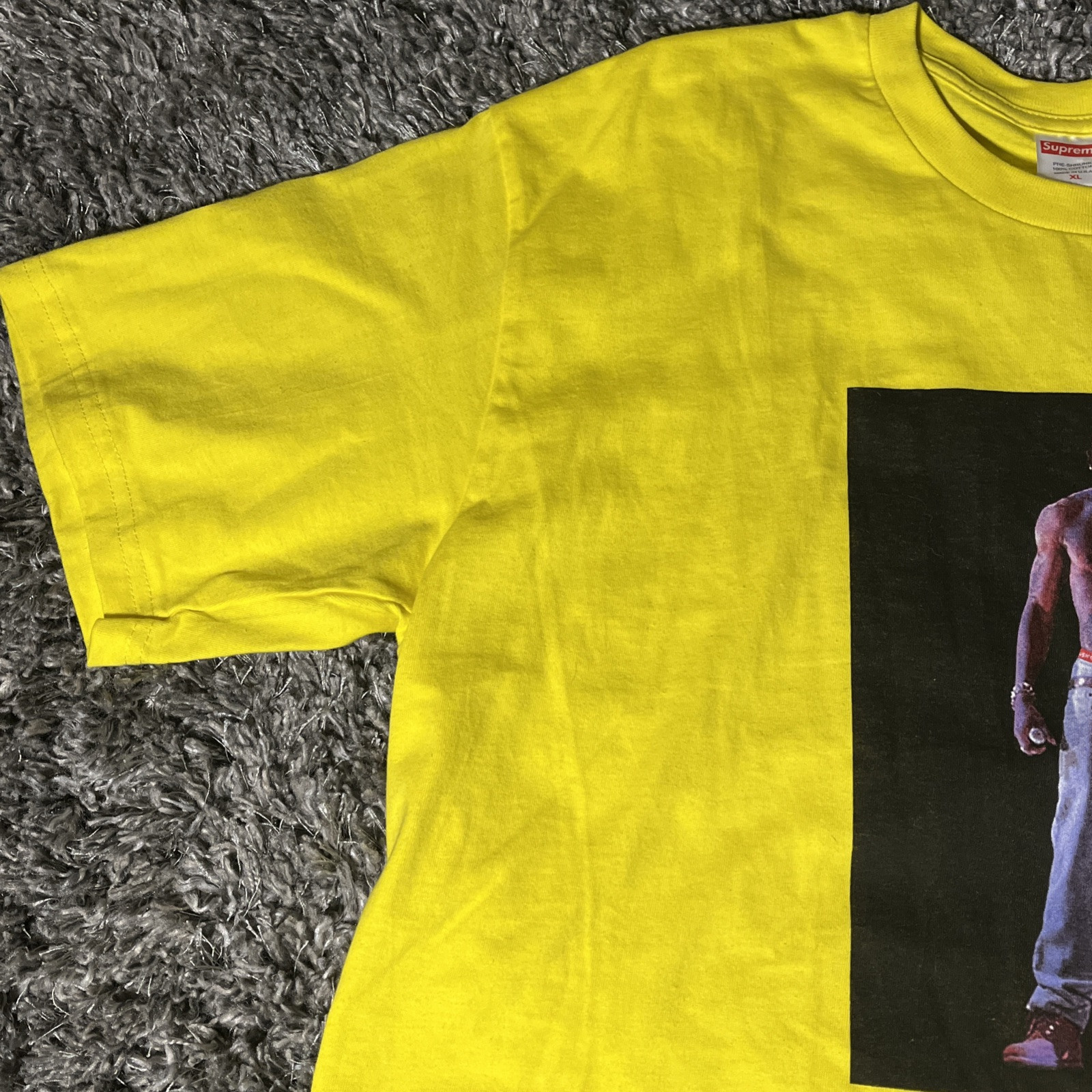 Supreme Tupac Hologram Tee Yellow Men’s XL SS20 Worn Once Graphic T Shirt gallery