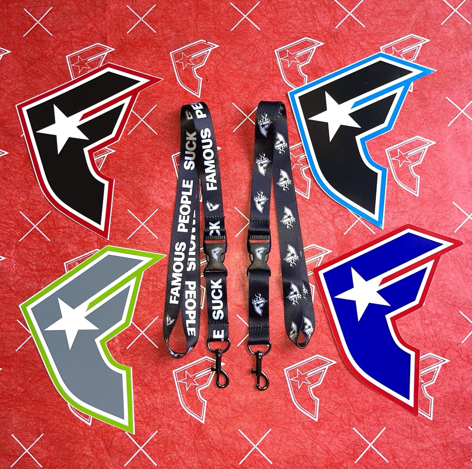 Famous Stars And Straps Large Sticker And Lanyard Set Travis Barker Blink 182 gallery