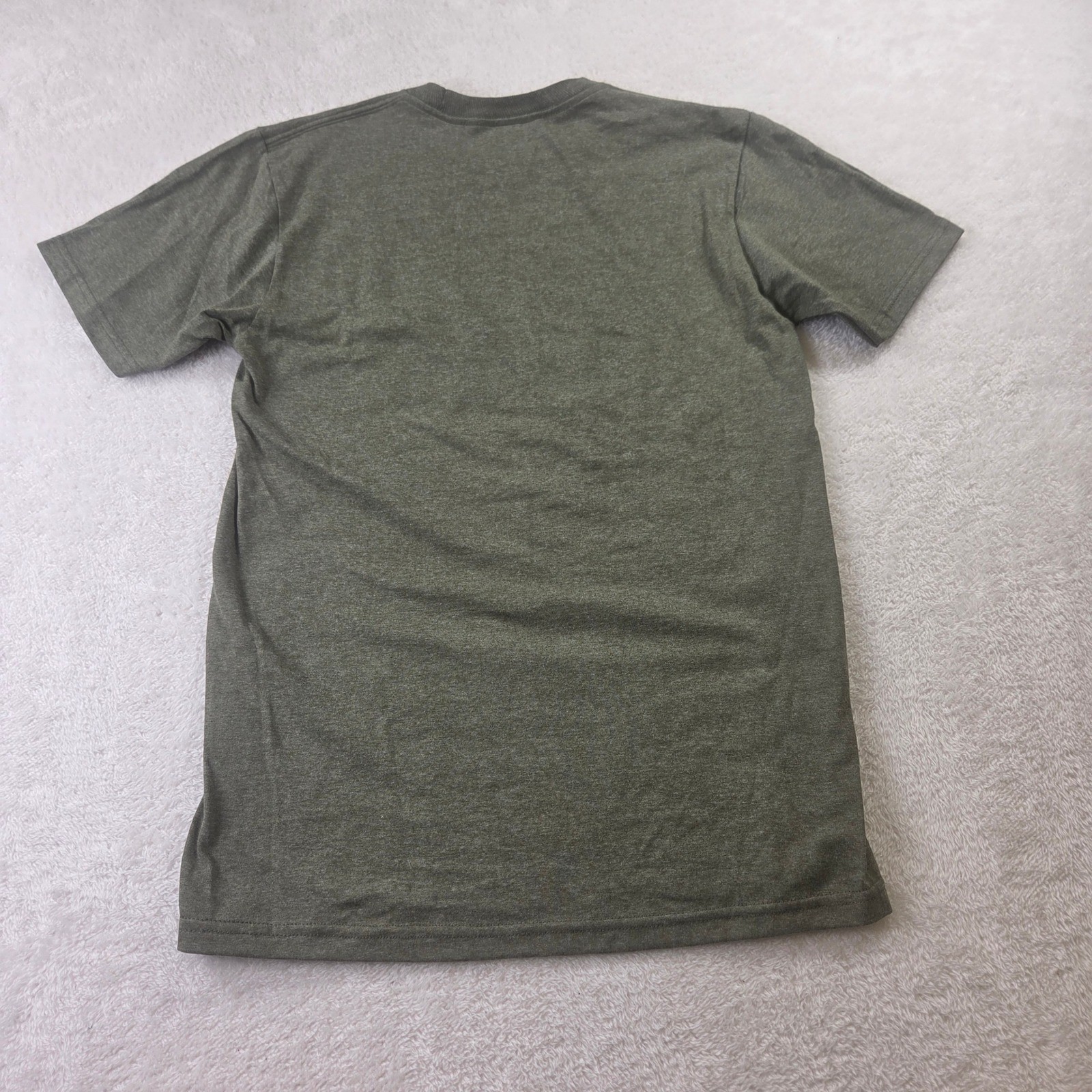 Vans Off The Wall Graphic Tee Mens Small Heather Olive Green Short Sleeve Shirt gallery