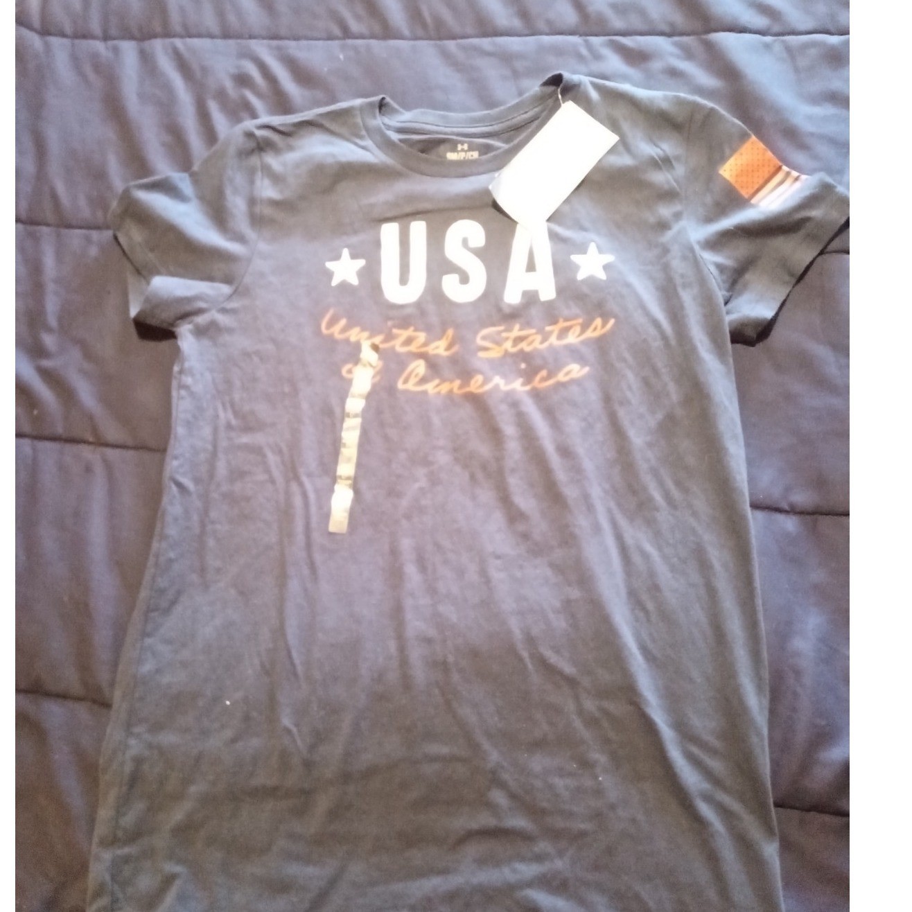 NWT Under Armour Men's Freedom Vintage 1 T-Shirt Blue Size S gallery