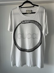 Gucci White Snake Limited Edition Oversized T-Shirt Sz S – Italy Milan Exclusive