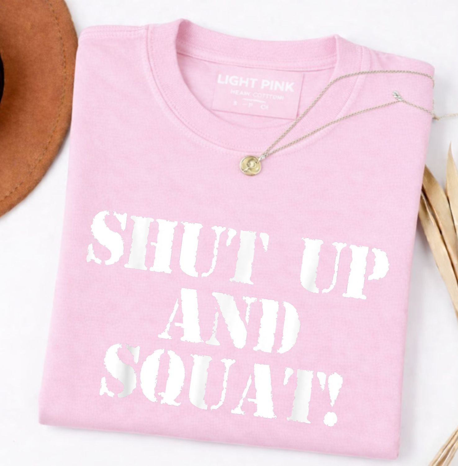 Shut Up And Squat! Shirt (Navy Blue) Unisex T-Shirt gallery