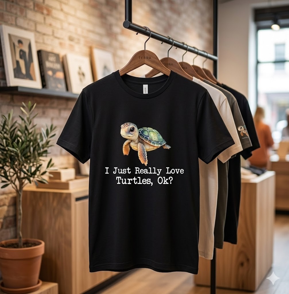 I Just Really Love Turtles - Dabbing Ocean Sea Animal Lover T-Shirt - H074 gallery