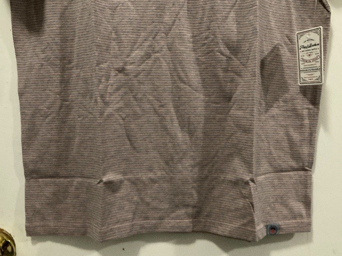 Flag & Anthem Men's Taupe Horizontal Grey Striped Short Sleeve T-Shirt Medium gallery