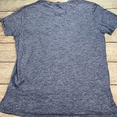 Marc Anthony Heather Blue V-Neck Soft 100% Cotton Men’ Size Large L Tee T-Shirt