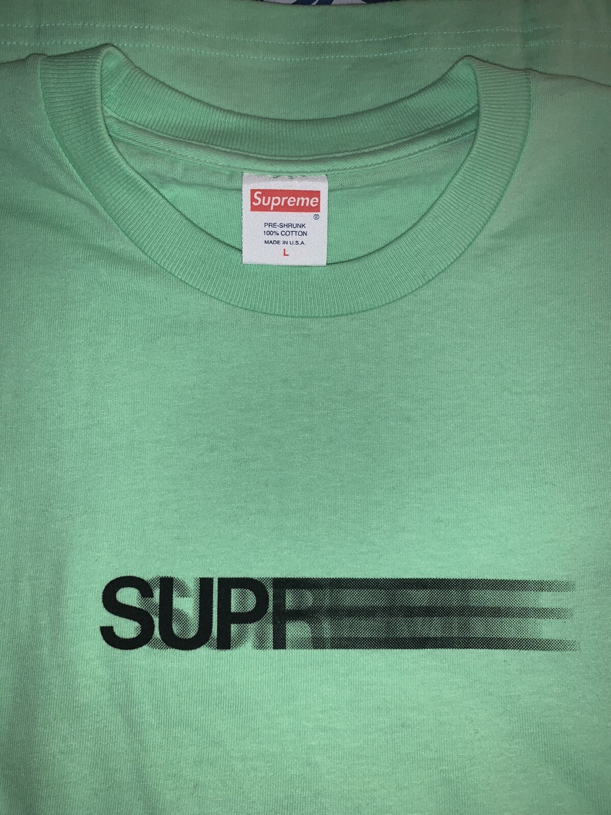Supreme Motion Logo Box Logo Tee Acid Size Large T-Shirt SS16 RARE gallery