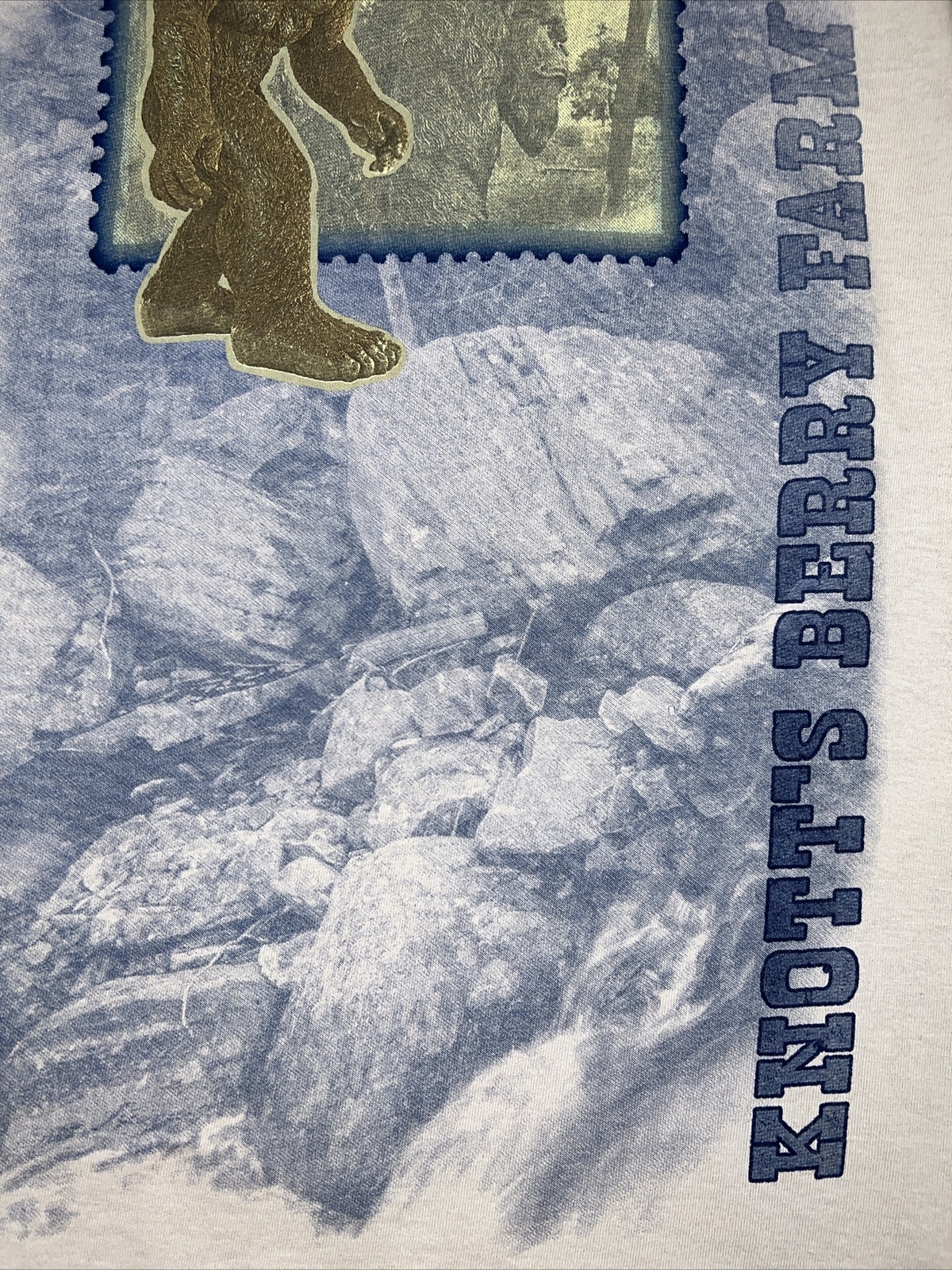 Knotts Berry Farm BIGFOOT Shirt Adult Medium Amusement Park Stamp Tee Gray NWT gallery