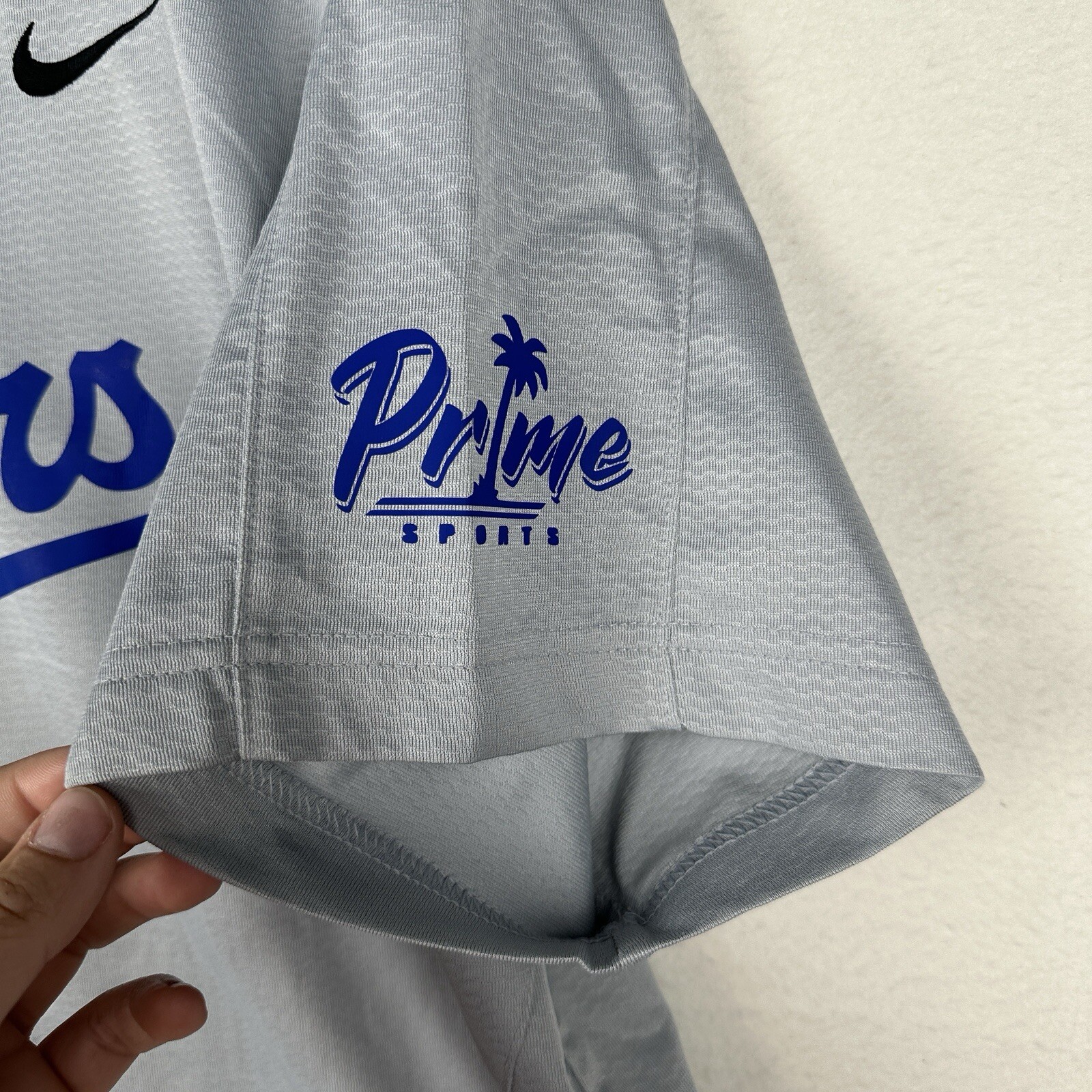 Los Angeles Dodgers #18 Nike Baseball Shirt Player 18 Gray Prime Sport BQ5399058 gallery