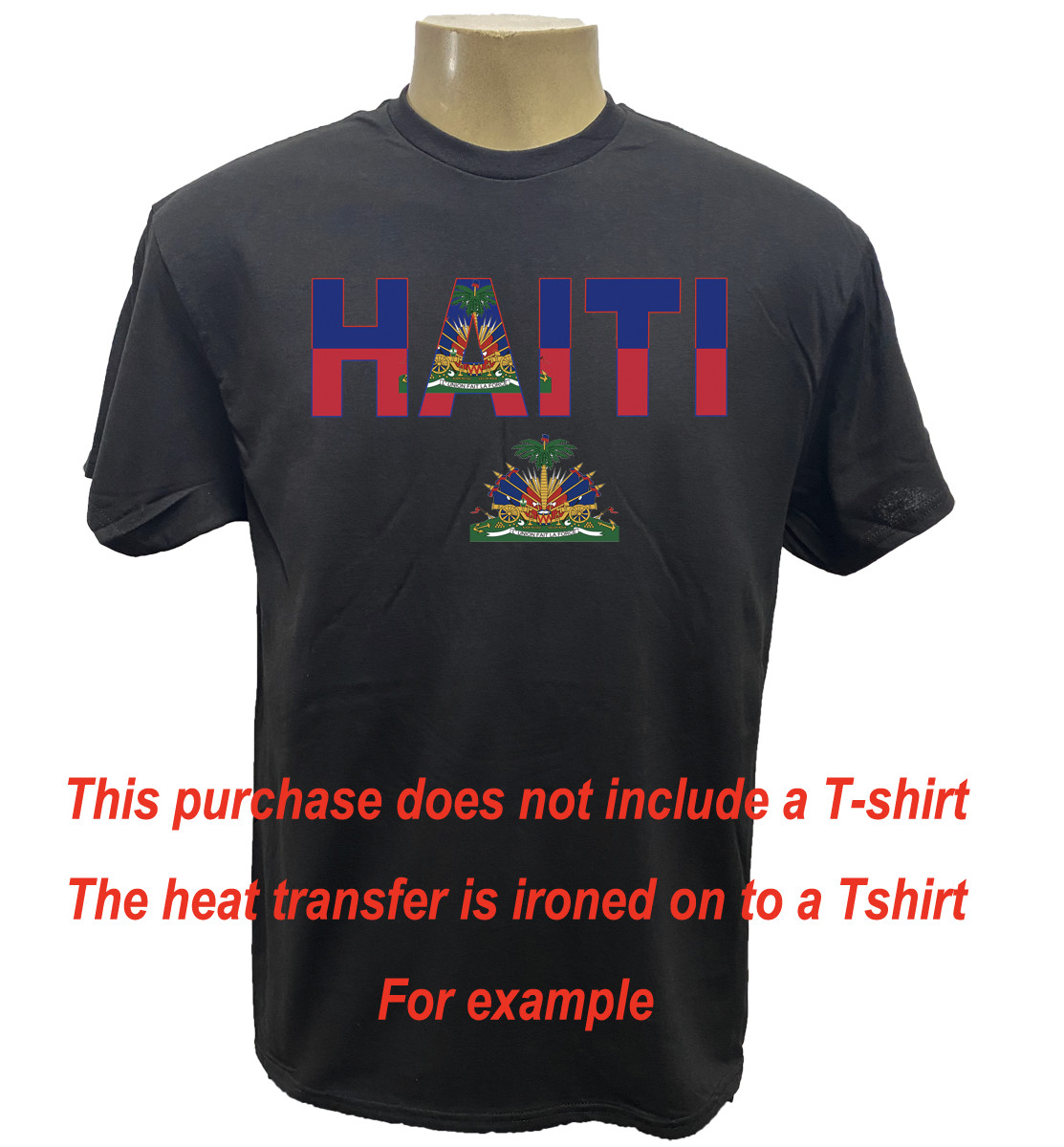 HAITI MAP FLAG SELF IRON ON HEAT TRANSFER FOR T SHIRT or MASK PERSONALIZE LOT gallery