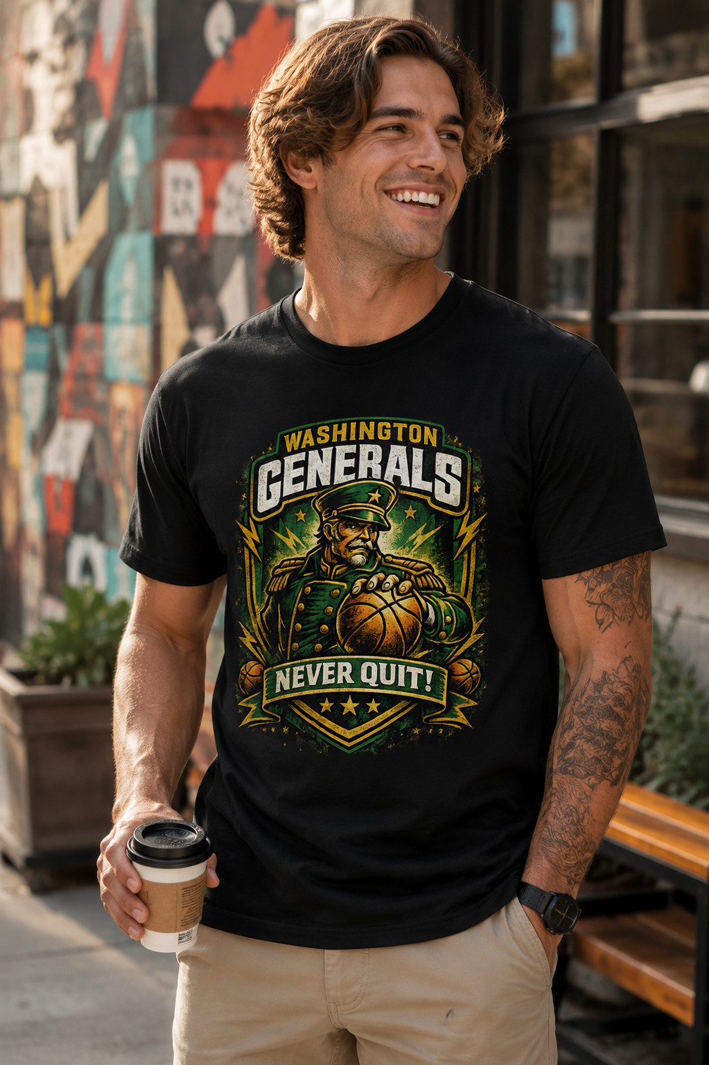 Washington Generals Basketball T Shirt Retro Sports Fan Graphic Tee