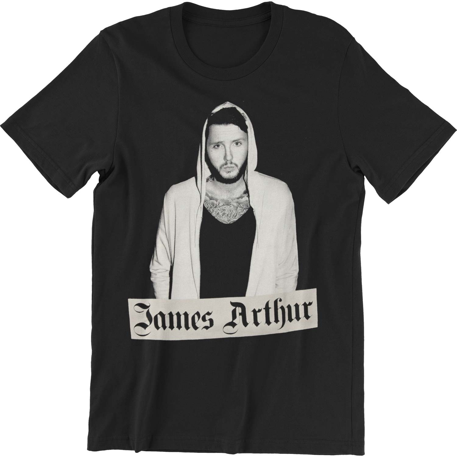 Men's James Arthur Photo Slim Fit T-shirt X-Large Black gallery