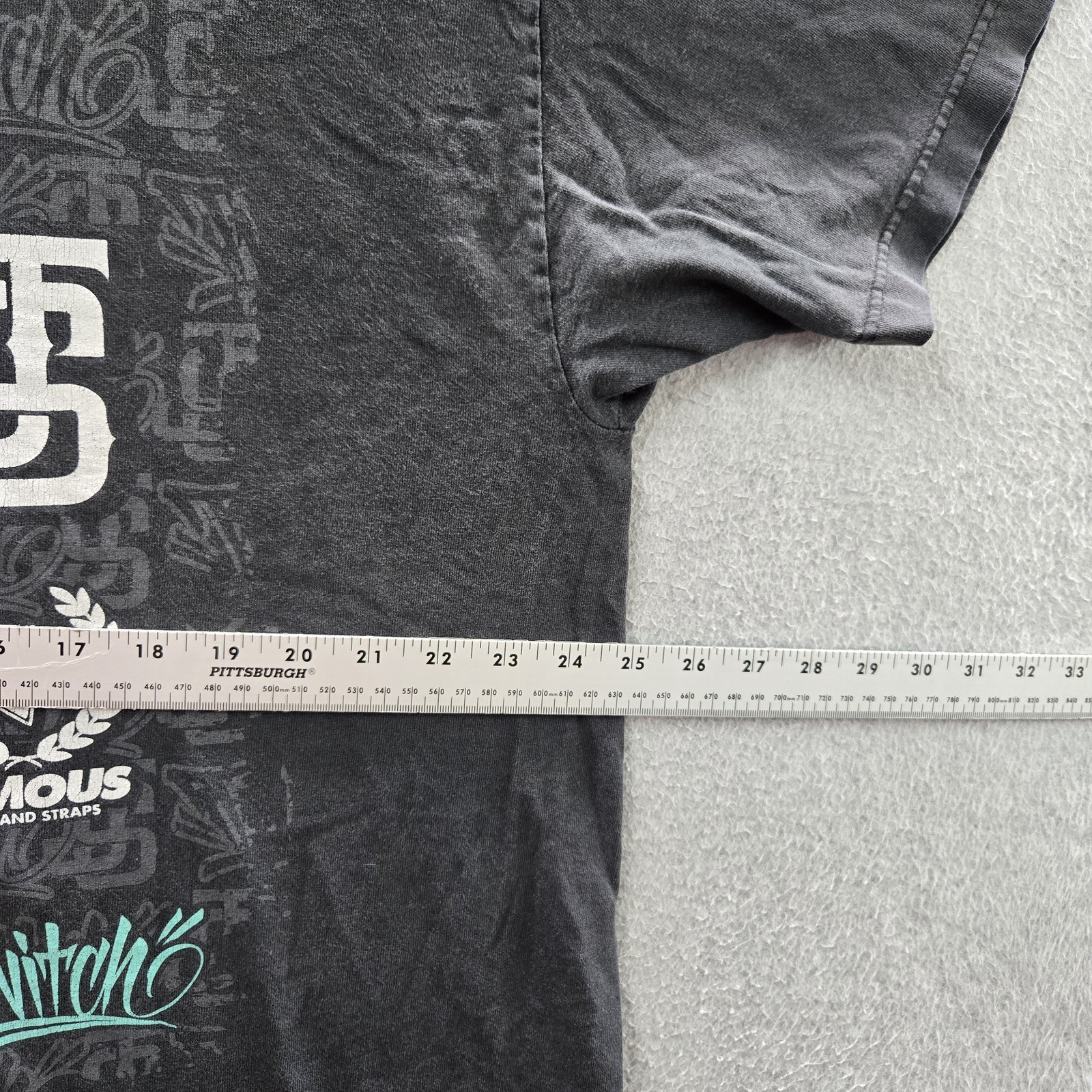 VINTAGE Famous Stars & Straps Men Shirt 2XL Black Logo Y2K Grunge READ gallery