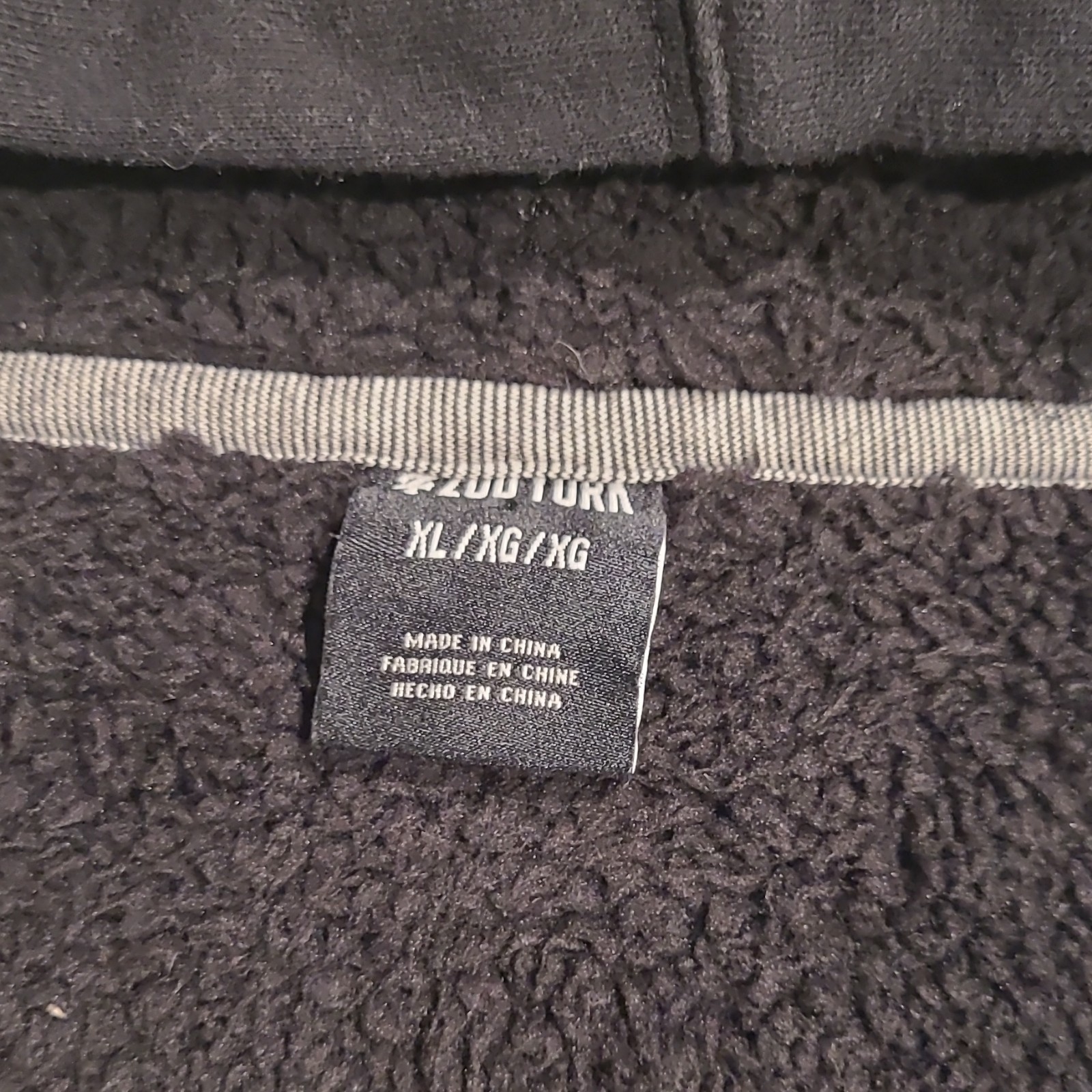 Y2K Zoo York Two Tone Black/Grey Skater Full Zip Hoodie XL(Missing Hood String) gallery