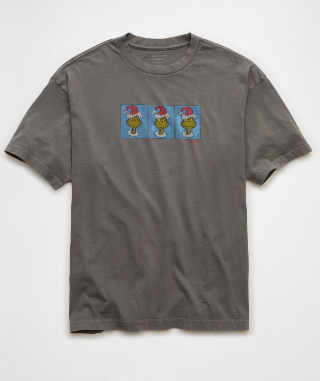American Eagle AE Boxy Grinch Graphic T-shirt. Medium gallery