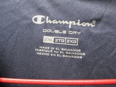 Navy Blue Play like a Champion Double Dry Short Sleeve T-Shirt- 2XL