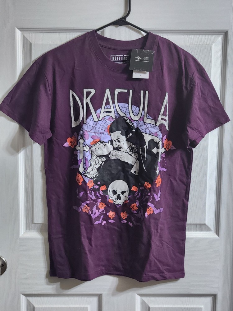 Universal Monsters Dracula Official Licensed Purple T Shirt Size M