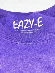 ruthless classic Easy E T Shirt Mens M Purple Variation rap tee big face AOP