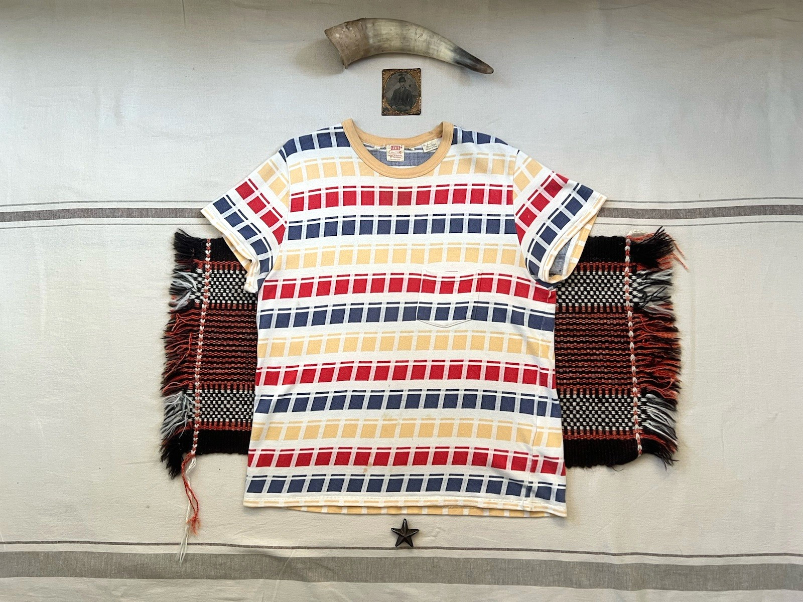 LVC T-Shirt L 60s Casuals Levi's Vintage Clothing 2018 Rare Design Single Stitch gallery