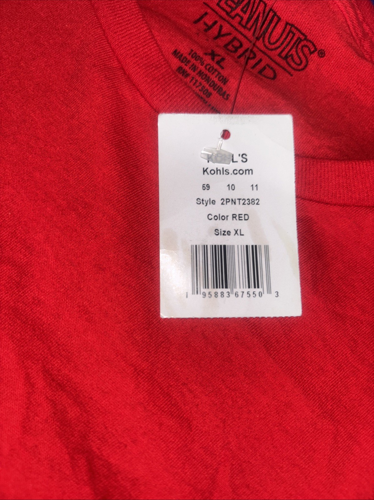 Peanuts Snoopy "Nope Not Today " Mens XL T-Shirt Graphic Red New gallery