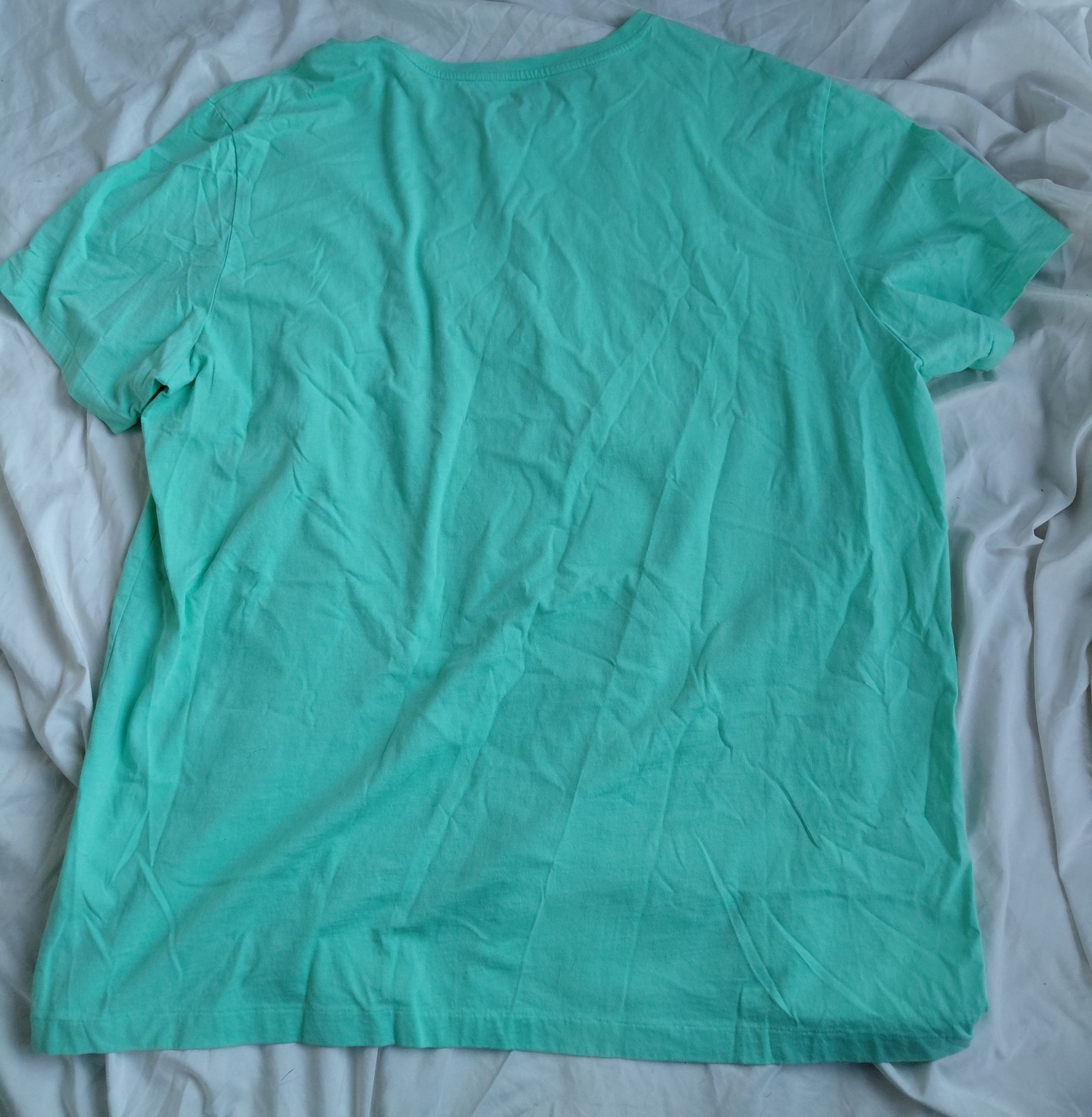POLO RALPH LAUREN Men’s Green T-Shirt M Purple Pony Crew Neck Cotton Classic gallery
