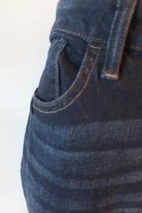 NWT Womens Lee Riders Midrise Bootcut Dark Blue Denim Jeans 24M *