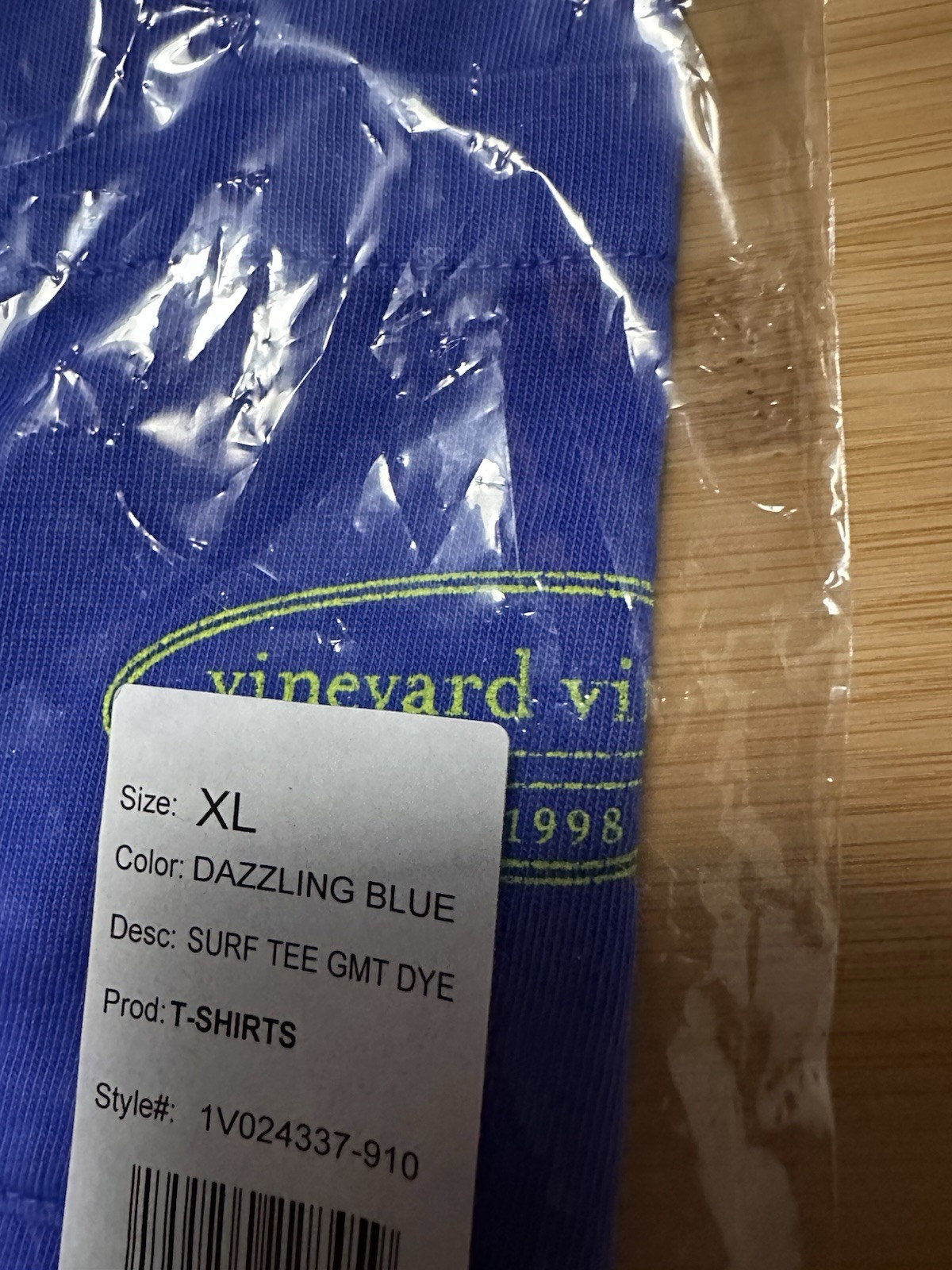 NWT Vineyard Vines Men’s Sz XL Dazzling Blue Surf Tee Shirt Retail $45 gallery