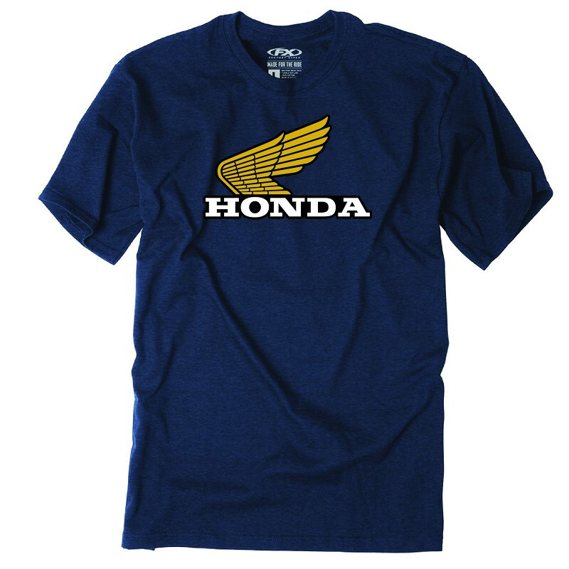 Factory Effex Honda Classic Navy Blue T-Shirt Adult Licensed CR CRF CBR XR NEW