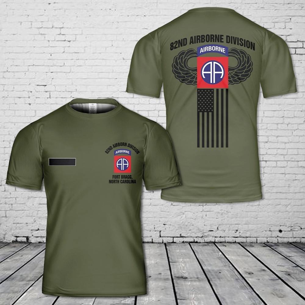 Custom Name US Army 82nd Airborne Division AOP SHirt 3D Shirt S-5XL