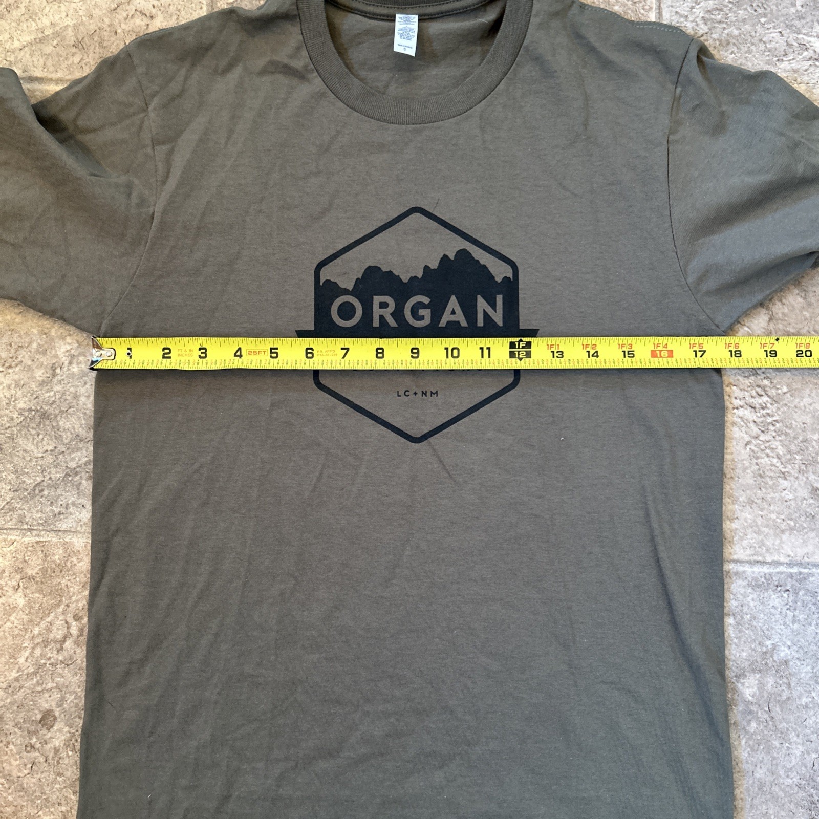 Organ Mountain Small Logo Tee Olive Green Outdoor Hiking gallery