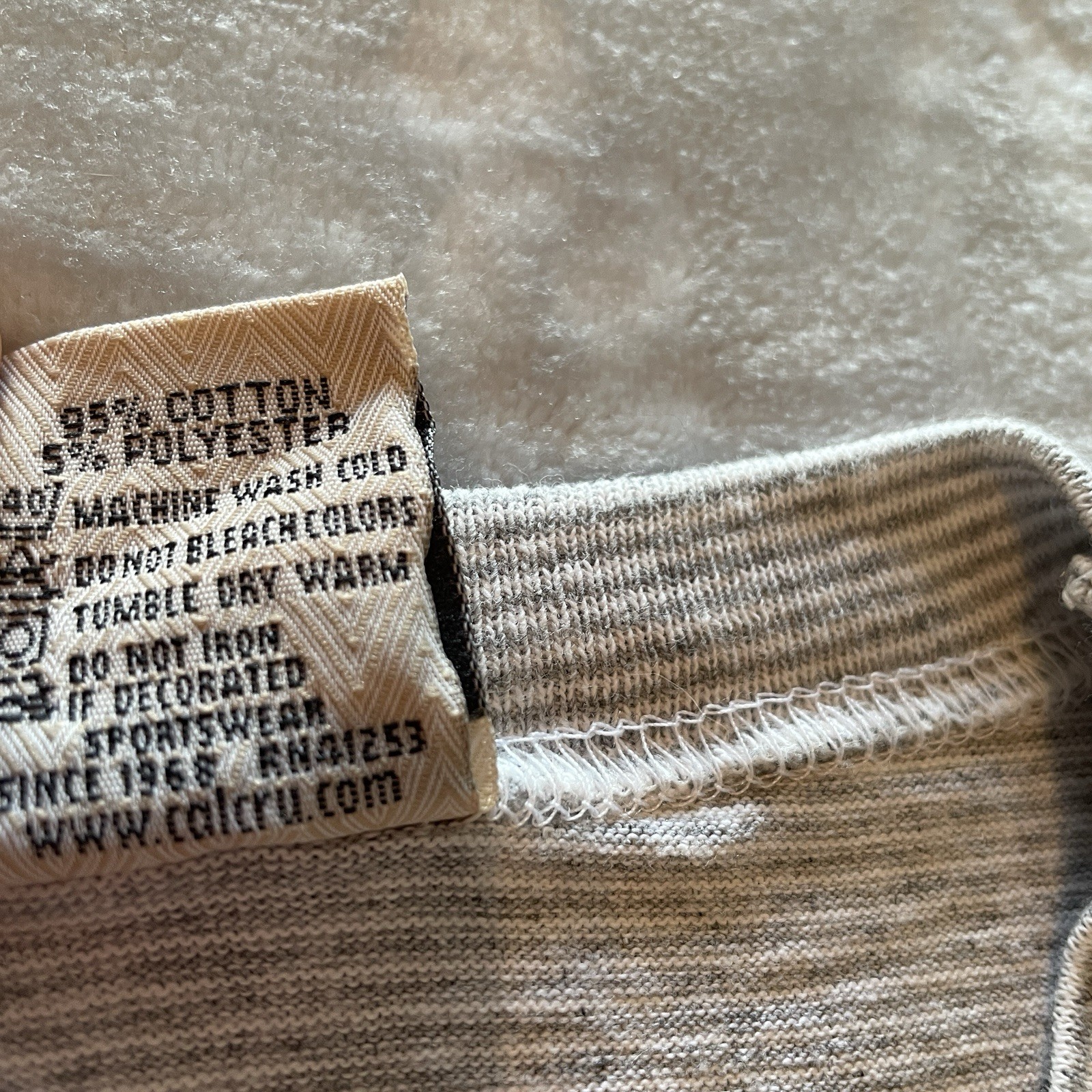 Vintage 90s Single Stitch T-Shirt Mens Small Gray Striped Grayton Beach USA Made gallery