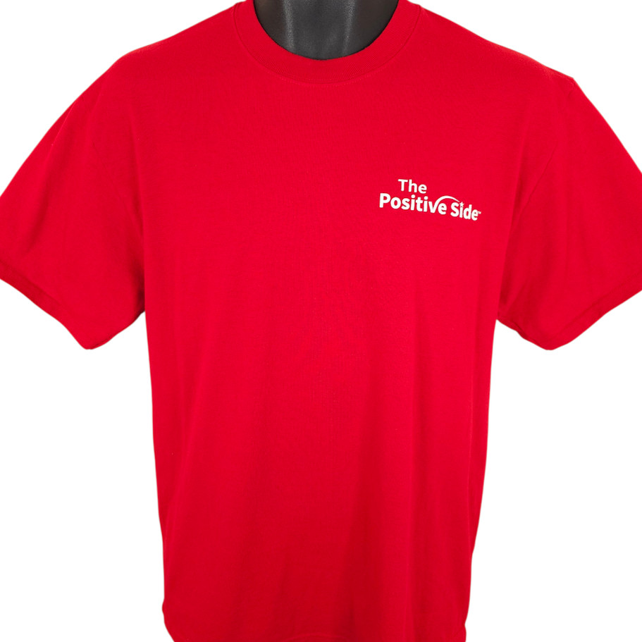 The Positive Side T Shirt Mens Size Medium Red Help Others gallery