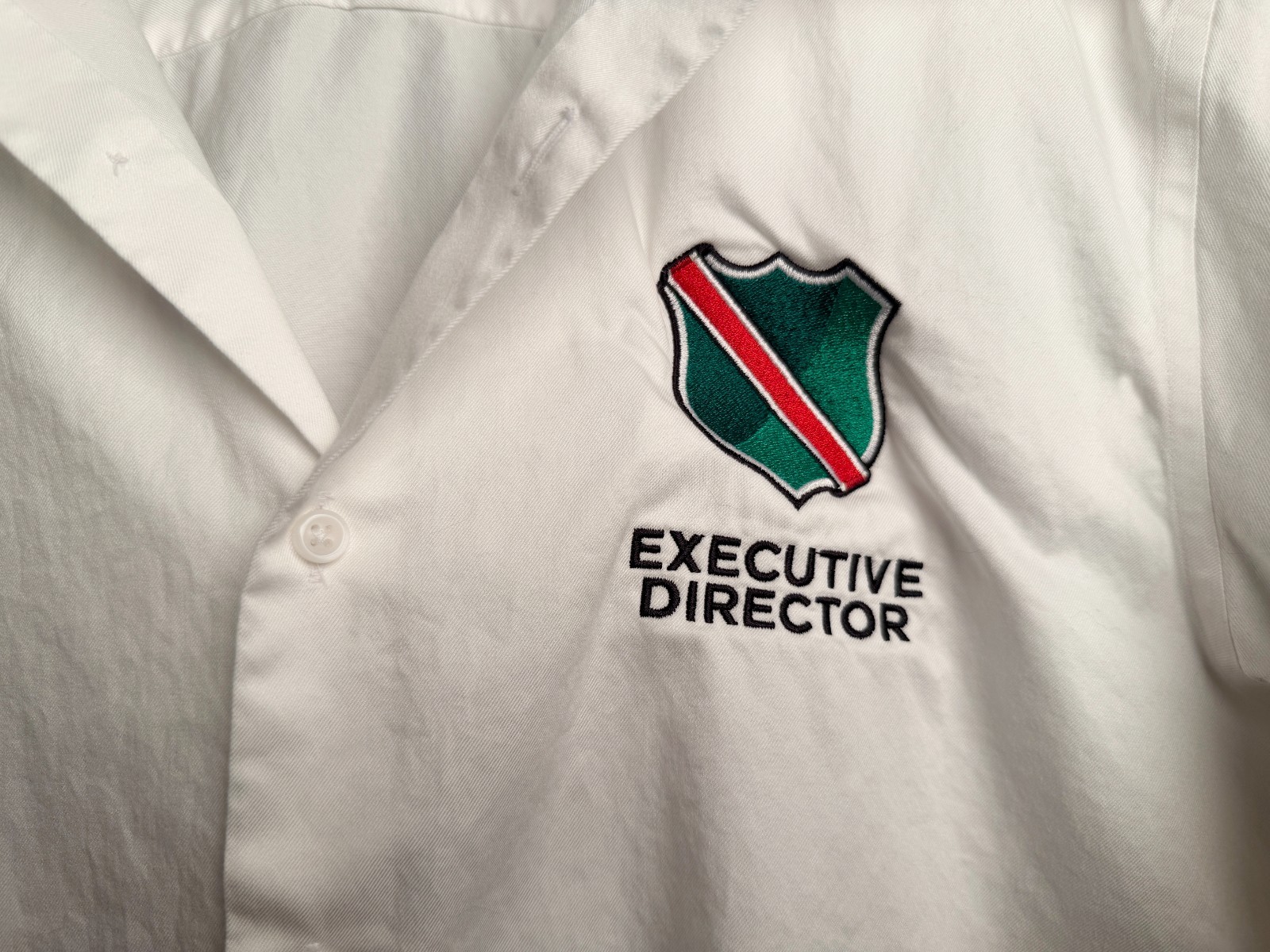 Santa Clara Vanguard Executive Director Embroidered Shirt Medium, Extremely Rare gallery