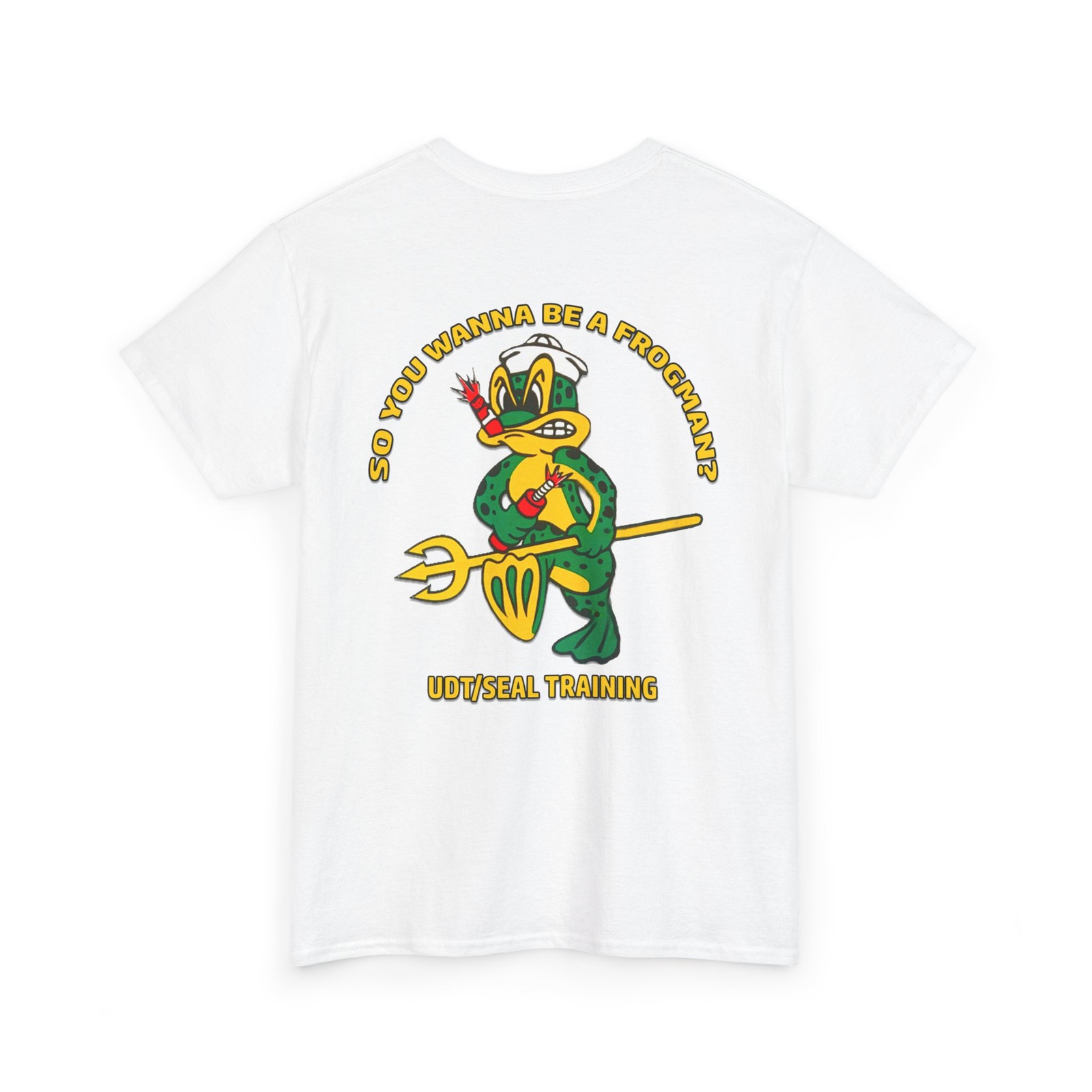 Navy UDT SEAL Freddy Frog Wanna Be a Frogman Tee, Military Veterans Gift, Unisex