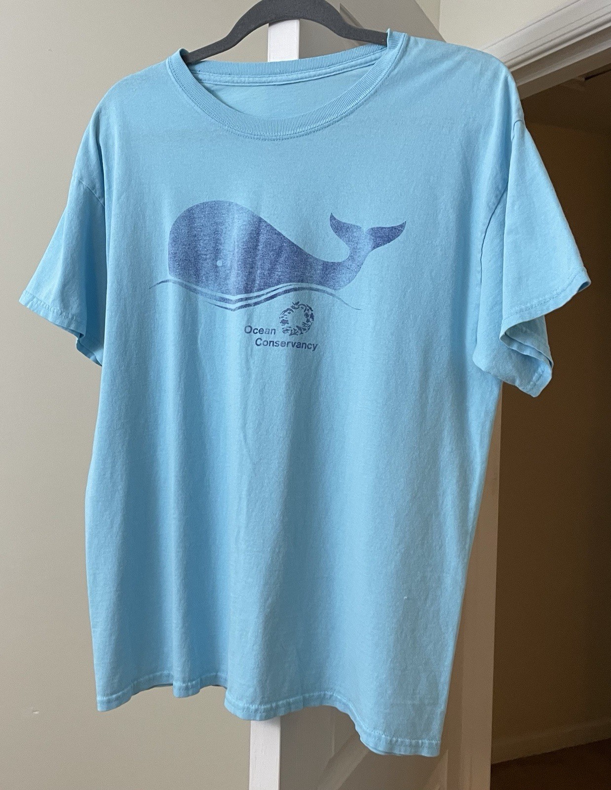 Ocean Conservancy T-Shirt Whale Blue Graphic Coastal Pullover Men's Large gallery