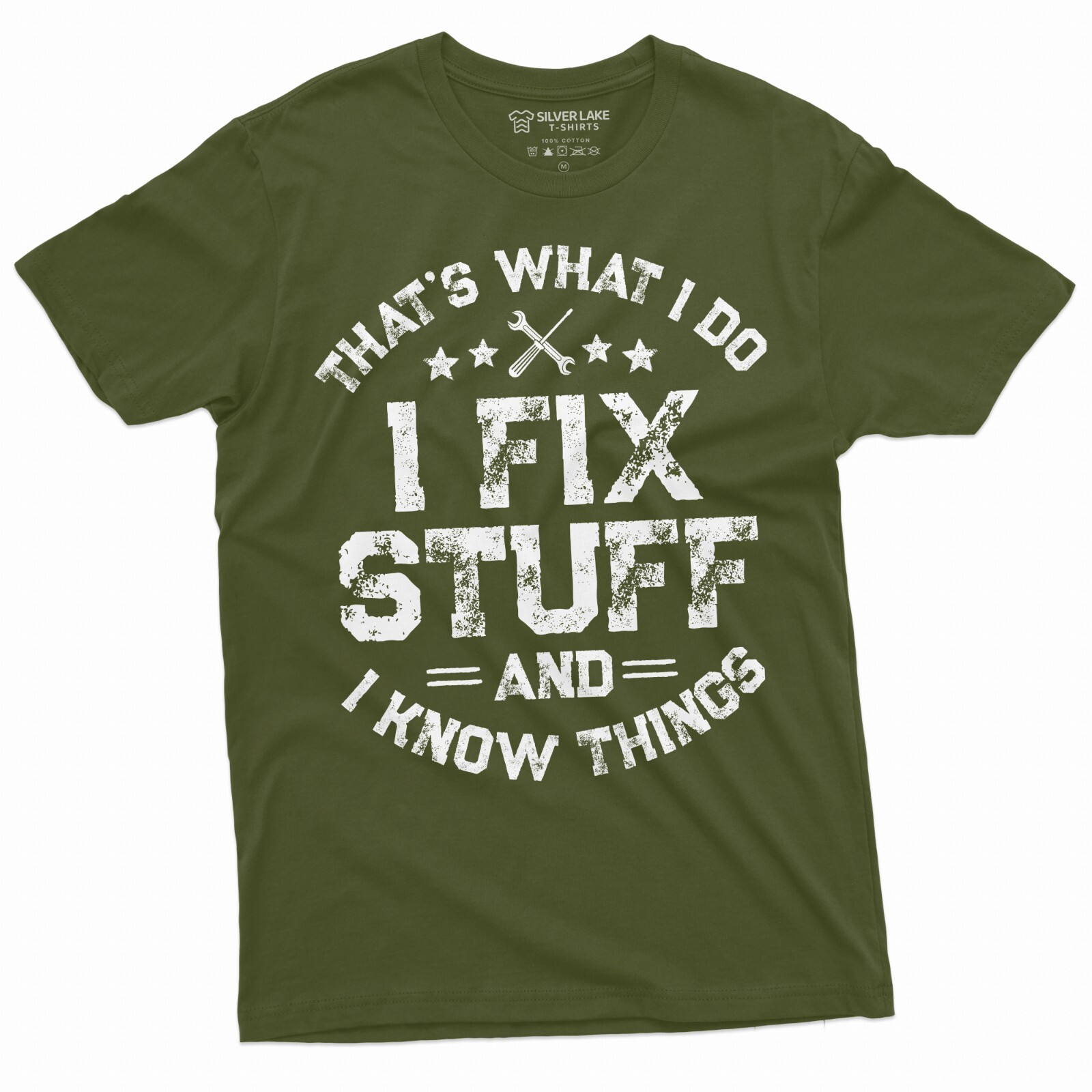 Men's Funny I fix Stuff T-shirt Gift for Dad Husband Grandpa Mechanic Engineer T gallery