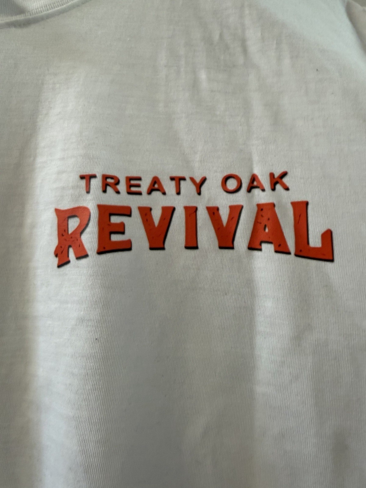 Treaty Oak Revival T-Shirt Front & Back Graphic White Band Tee Unisex gallery