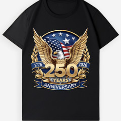 USA 250 Years Eagle & Flag Tee | 1776-2026 Patriotic Unisex T-Shirt