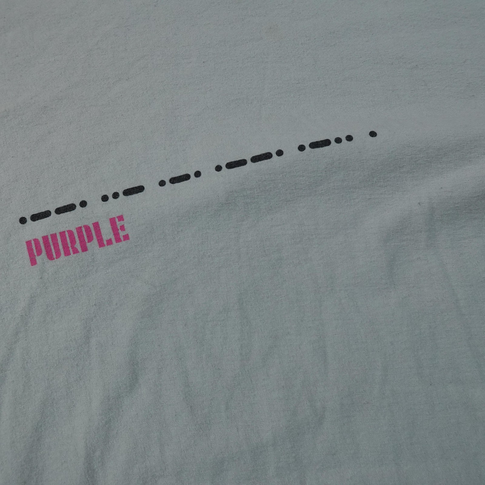 Purple Brand Shirt Mens XL Gray White Short Sleeve Graphic Logo Tee T-Shirt Top gallery
