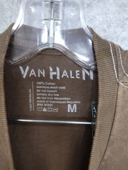 VanHalen Brown Medium ~Vintage Style Hip Hop Rock Tshirt Distressed Dyed 80s 90s