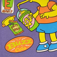 BART SIMPSON SHIRT Mens Extra Large XL PURPLE CASUAL Cartoon 90s Classic NWT