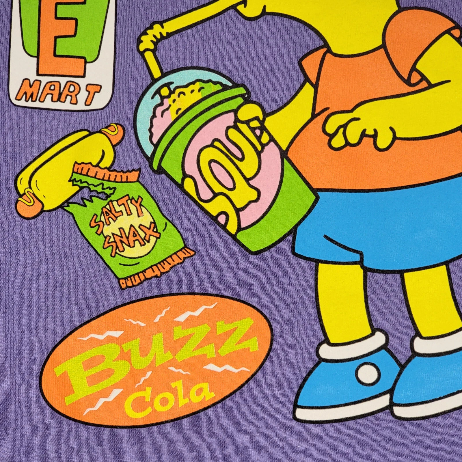 BART SIMPSON SHIRT Mens Extra Large XL PURPLE CASUAL Cartoon 90s Classic NWT gallery