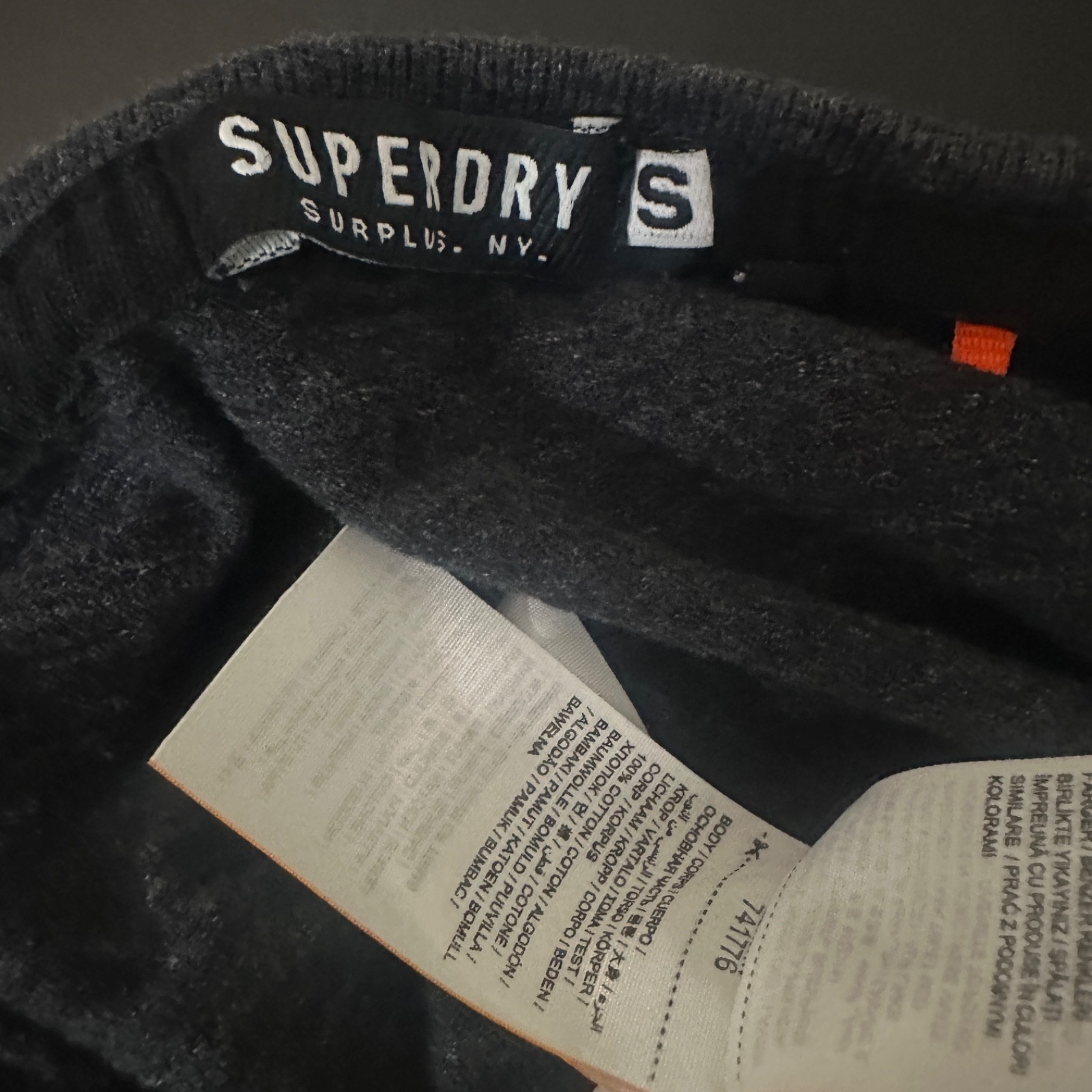 Superdry Long Sleeve T Shirt Small Gently worn 100% cotton textured thick fabric gallery