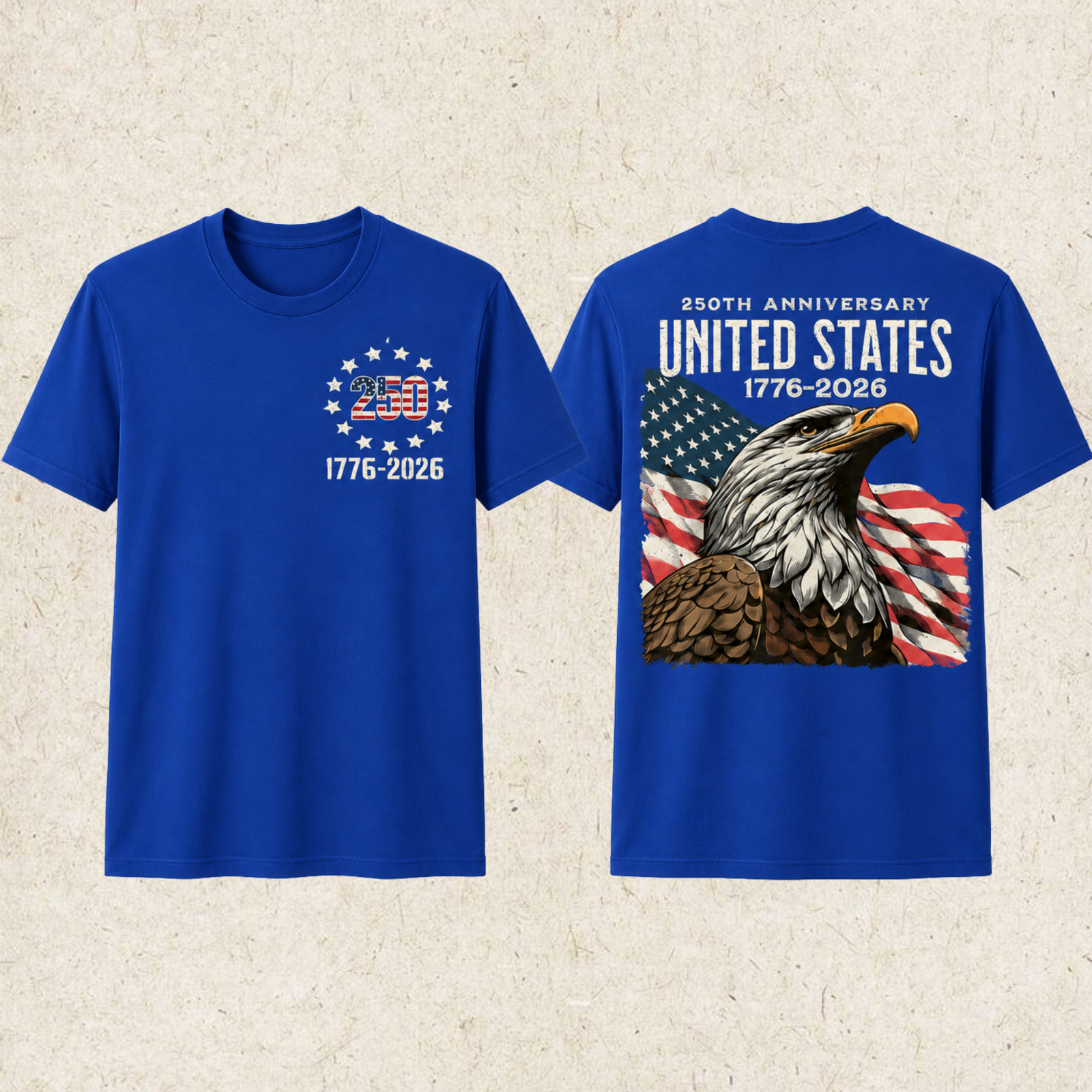 250 Anniversary USA Tee America 250th Unisex Front and Back T-Shirt gallery